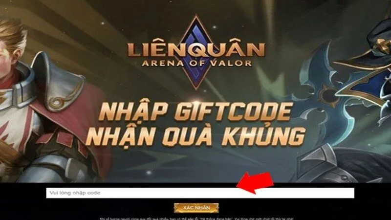 Hướng dẫn nhập code Liên Quân