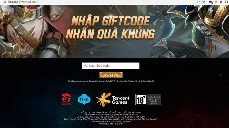 Nhận mã liên quân giftcode FREE mới nhất ở đâu?